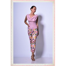Flowery rose trousers